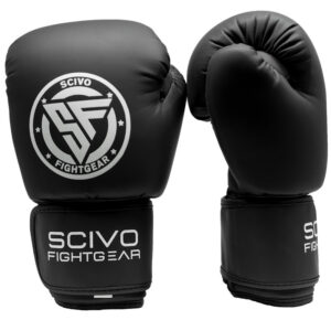 Stealth Kickboxing Gloves PU Black / White (KIDS)